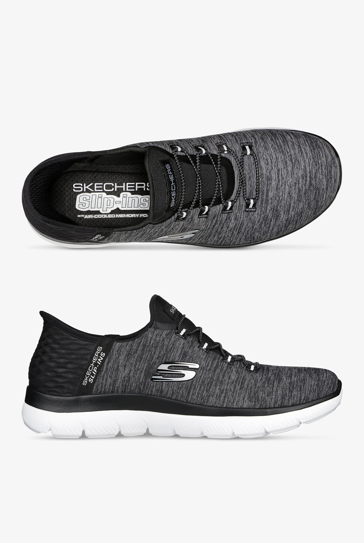 Skechers Sport Women's Summits Dazziling Haze Black Slip-Ins