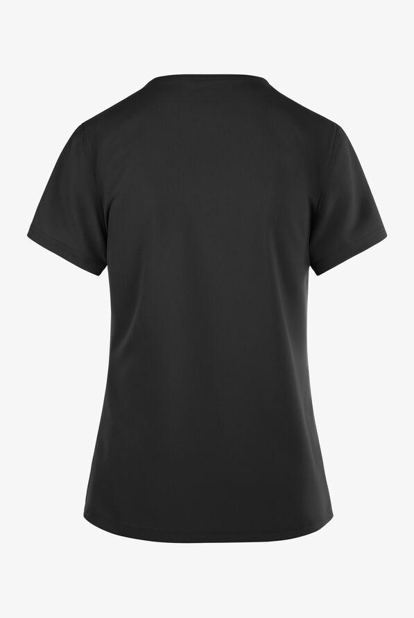 Dickies EDS NXT Women's 1- Pocket Tuck In Henley Scrub Top - Black - 2