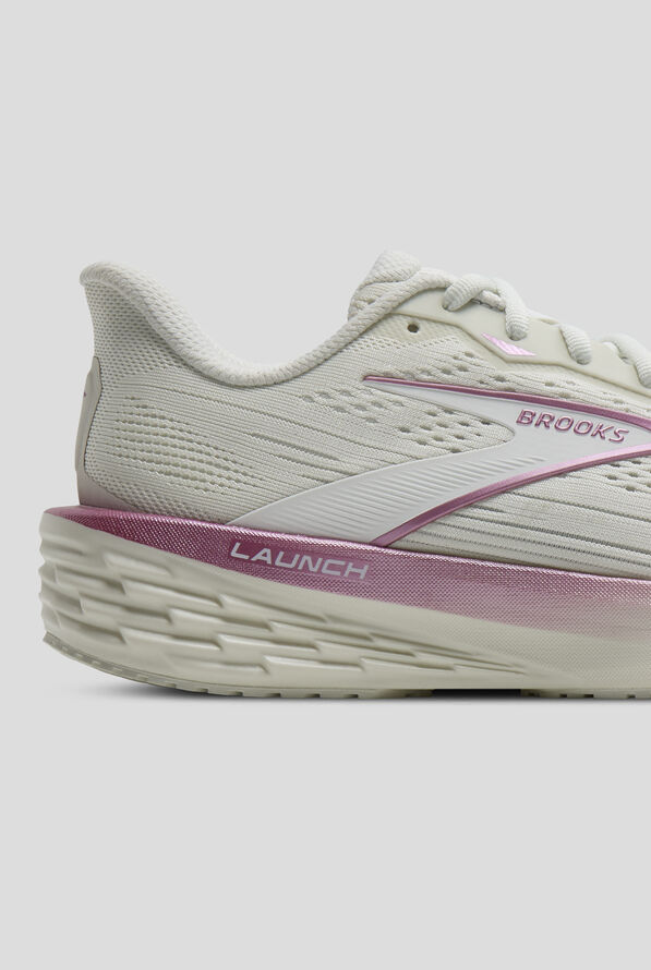 Brooks Women's Launch 12 Bluewash/Pink Athletic Lace Up Shoes - null - 4