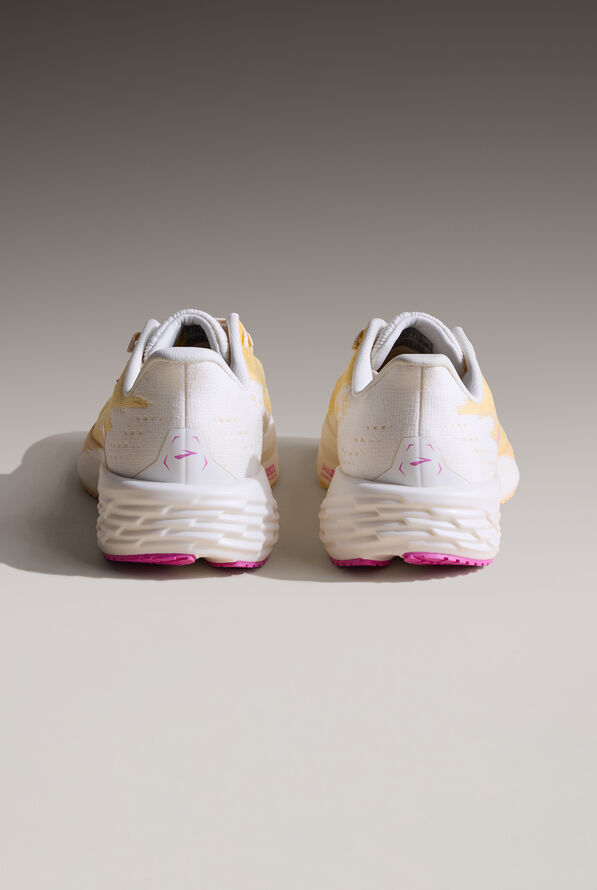 Brooks Women's Launch 11 Sherbert/Coconut/Pink Athletic Lace Up Nursing Shoes - null - 4