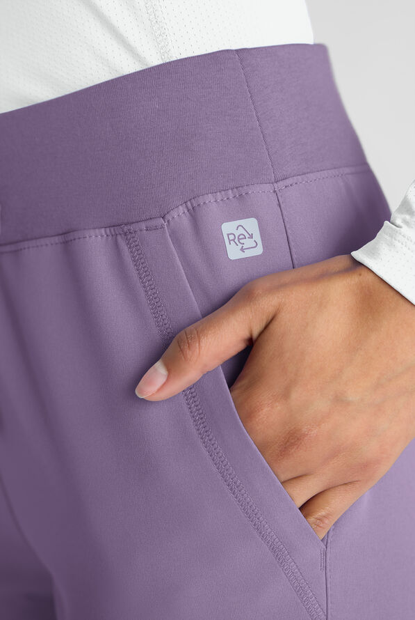 Pantalón médico ReSurge Avon estilo cargo con piernas acampanadas y 7 bolsillos para mujer - Purple Dusk - 5