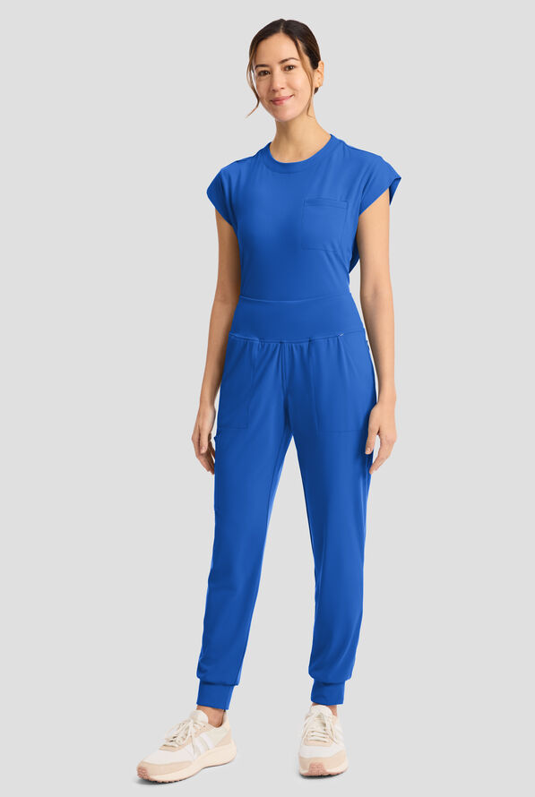 Pantal&oacute;n m&eacute;dico Cherokee Achieve STRETCH estilo cargo jogger con 5 bolsillos para mujer - Royal - 5