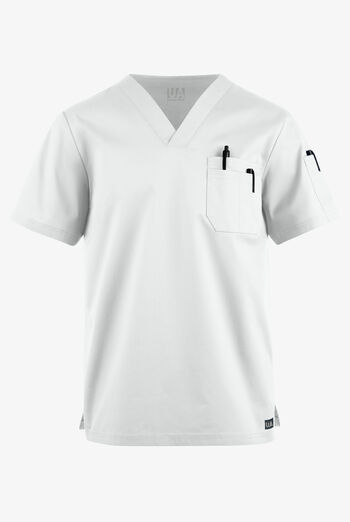 Camisa m&eacute;dica UA Butter-Soft STRETCH con cuello en V y 4 bolsillos para hombre 