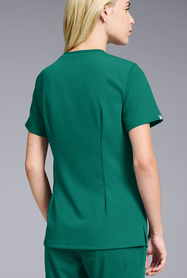 Hypothesis Women's Base Crew-Neck Tuck-In Scrub Top - Hunter - 6