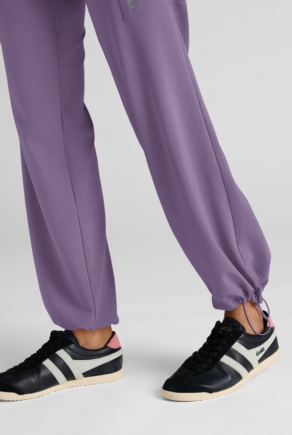 Easy STRETCH Ayo Women's 10-Pocket Cargo Scrub Pants - Purple Dusk - 6