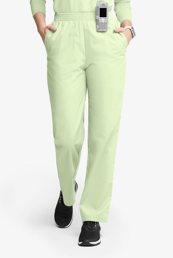 Butter-Soft Originals Women's 2-Pocket High Waisted Straight Leg Scrub Pants - Spring Mint - 1