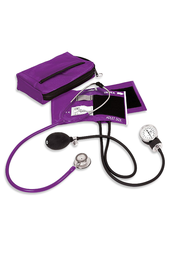 Equipo Prestige de tensiómetro aneroide y estetoscopio Clinical Lite con estuche - Purple - 1
