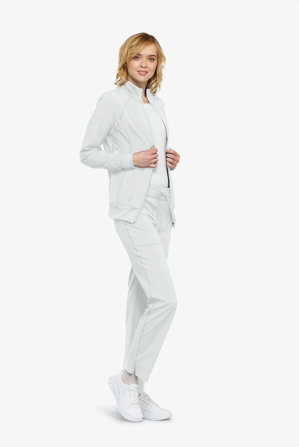 Chaqueta médica abrigada Cherokee Infinity con 2 bolsillos para mujer - White - 2