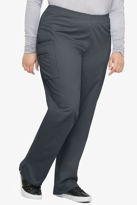 Butter-Soft STRETCH Women's 3-Pocket Plus Size Pull On Scrub Pants