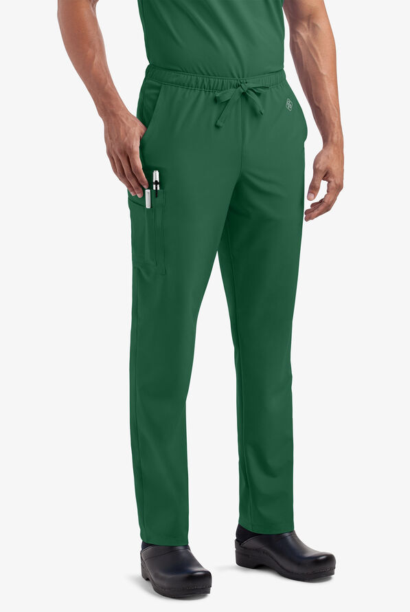 Easy STRETCH Morgan Unisex 5-Pocket Drawstring Scrub Pants - Hunter - 2