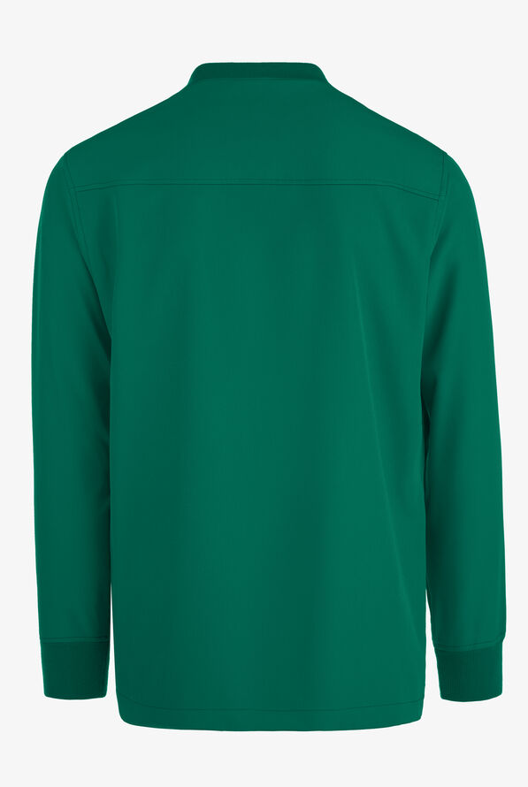 Skechers Structure Men's 3-Pocket STRETCH Warm-Up Scrub Jacket - Hunter - 2