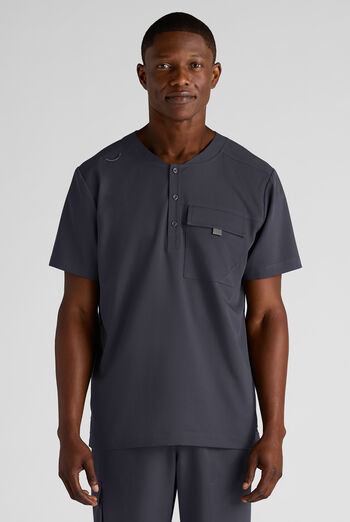 Camisa m&eacute;dica Grey's Anatomy&trade; by Barco Emerge Rhodes STRETCH estilo Henley con cuello redondo y 1 bolsillo para hombre