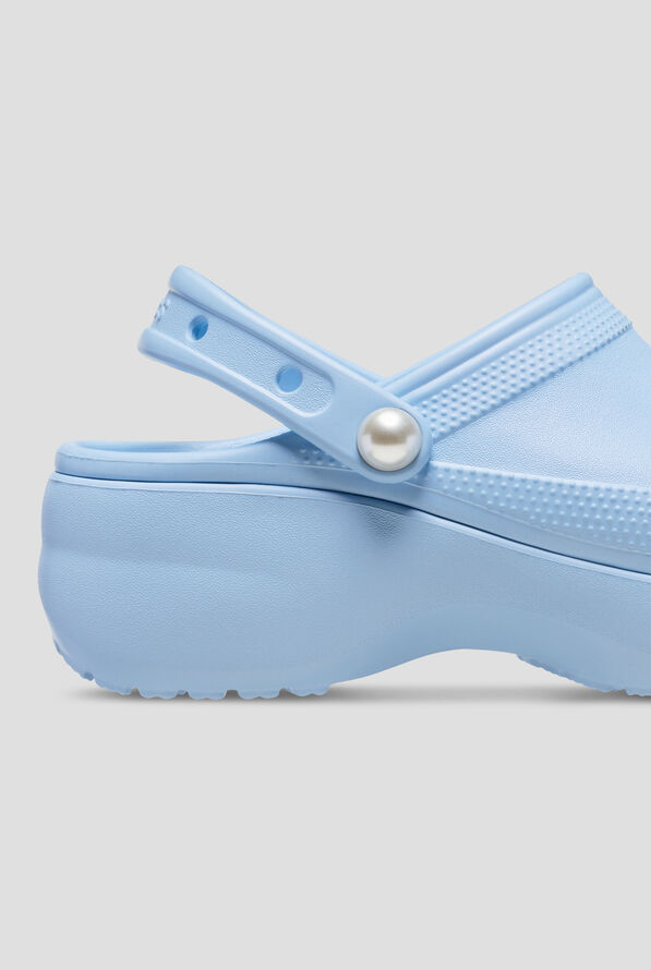 Zuecos Crocs™ Blue Calcite Pearl Platform para mujer - null - 4