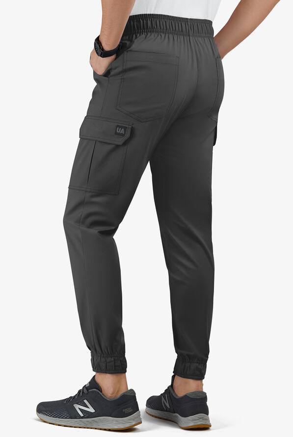 Pantalón médico UA Butter-Soft STRETCH estilo cargo jogger con 7 bolsillos para hombre - Black - 2