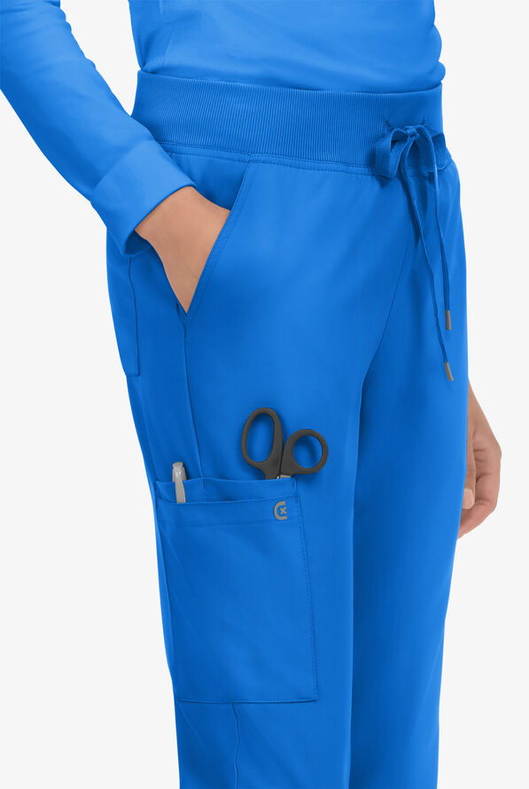 koi Cureology Atria Women's 6-Pocket Cargo Scrub Pants - Wine - 2