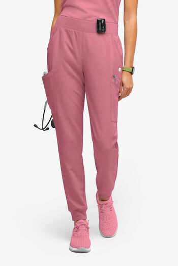 ReSurge Amber Women's Modern 7-Pocket Flat Front Slim Leg Jogger Scrub Pants