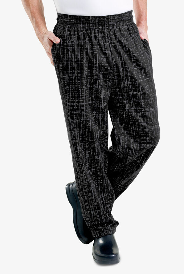 UA CHEF&trade; Hashtag Plaid Men's 4-Pocket Baggy Printed Chef Pants - null - 1