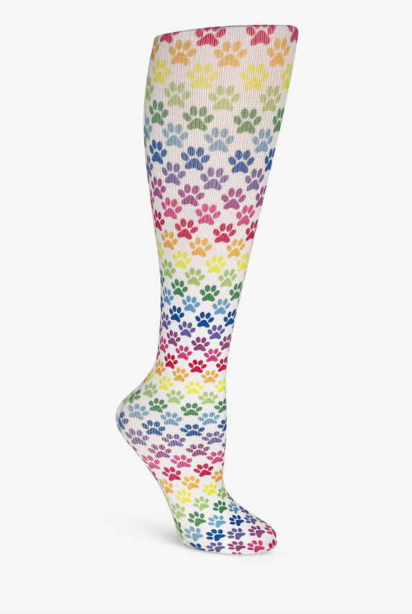 UA Exclusive Cutieful Rainbow Paws Women's 10-18 mmHg Light Compression Socks - null - 1