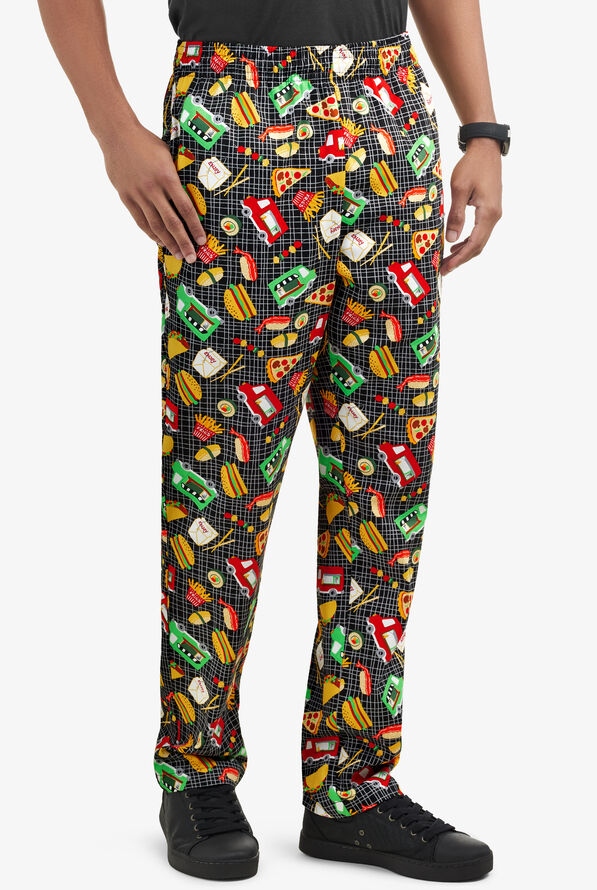 UA CHEF™ On The Go Men's 4-Pocket Baggy Printed Chef Pants - null - 1