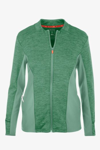 Infinity GNR8 Women's 4-Pocket STRETCH Zip Front Fleece  Mock Neck  Scrub Jacket