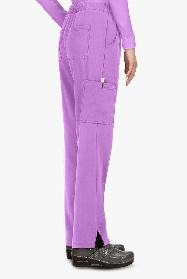 koi Next Gen Everyday Hero Women's 5-Pocket STRETCH Drawstring Cargo Scrub Pant - Passion Lilac - 2