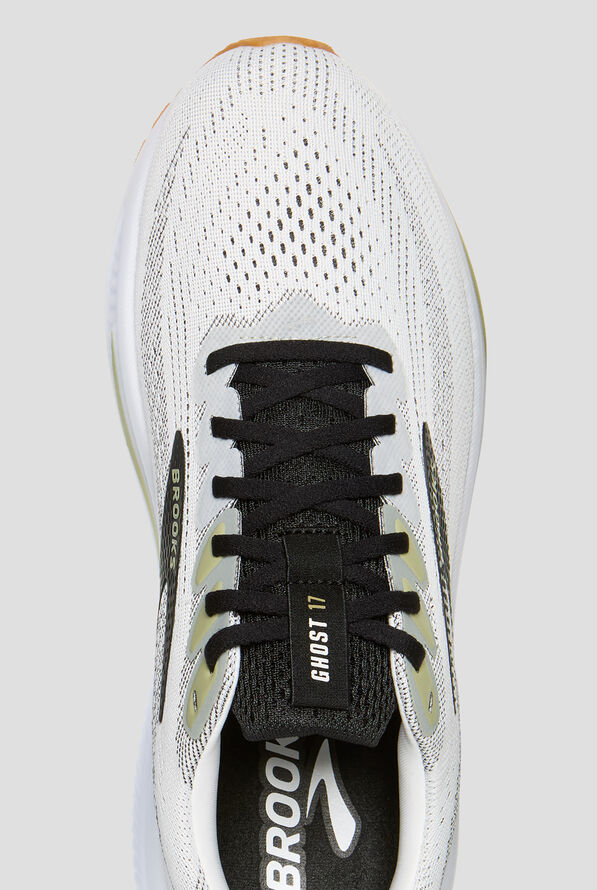 Zapatillas deportivas de enfermería Brooks Ghost 17 White/Black/Tea con cordones para hombre - null - 2