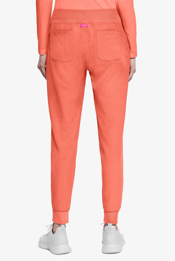 Med Couture Amp Women's 6-Pocket STRETCH Jogger Scrub Pant - Coral Fusion - 4