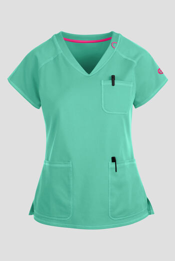 Med Couture Amp Knit Women's 3-Pocket STRETCH V-Neck Scrub Top