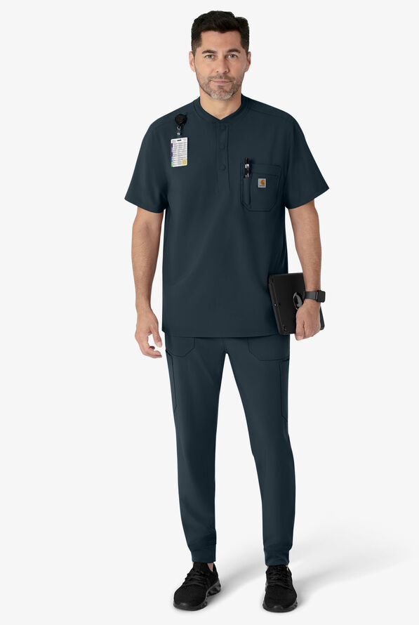 Carhartt Cross-Flex Men's 7-Pocket STRETCH Cargo Jogger Scrub Pants - Navy - 4