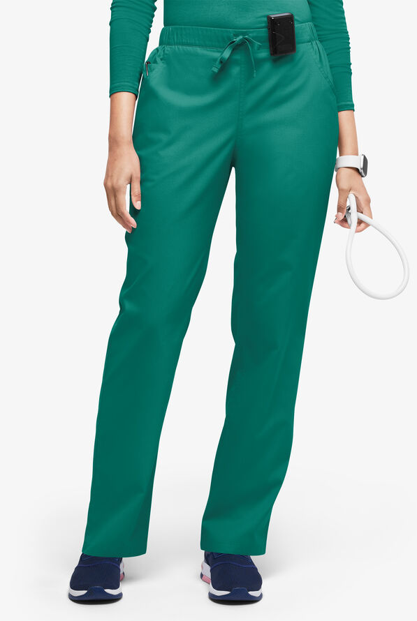 Butter-Soft Originals Women's 5-Pocket Jeans-Style Straight-Leg Scrub Pants - Hunter - 1