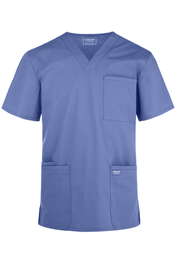 Cherokee Workwear Professionals Men's 4-Pocket STRETCH V-Neck Scrub Top