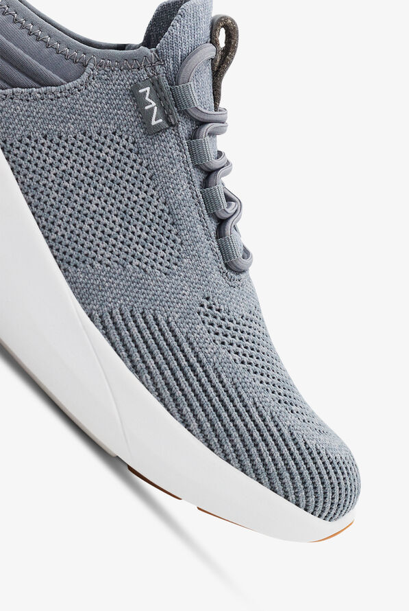 Mark Nason Women's A Linear Jozlyn Gray Heather Athletic Slip On Nursing Shoes - null - 3