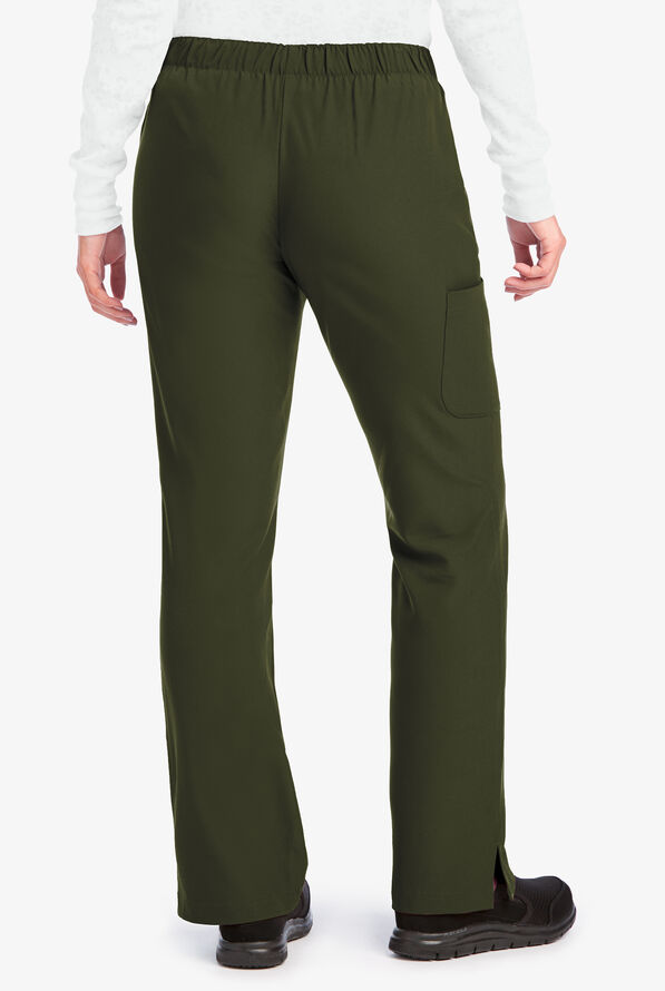 Skechers by Barco Reliance Women's 3-Pocket STRETCH Cargo Drawstring Scrub Pants - Olive - 2