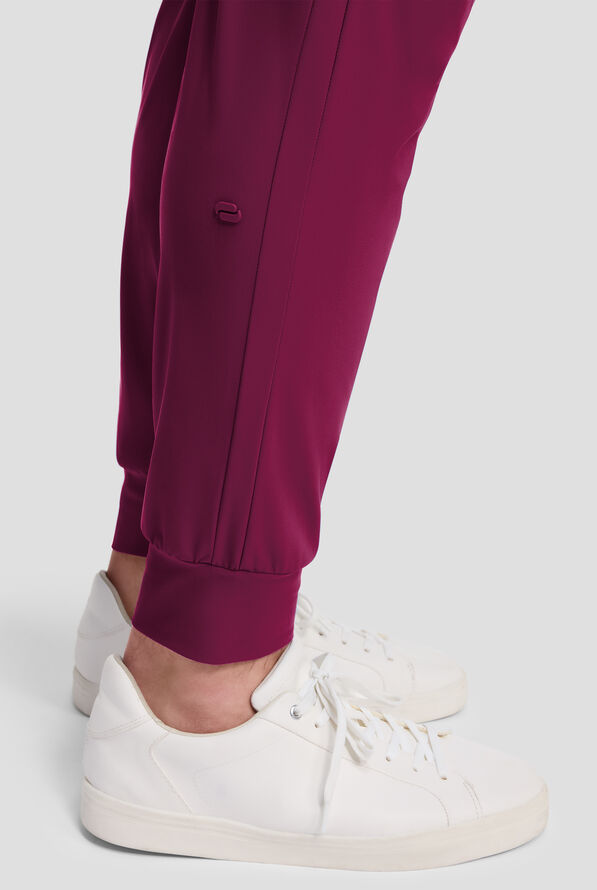 Pantal&oacute;n m&eacute;dico Infinity PURSUIT STRETCH estilo jogger con cord&oacute;n y 5 bolsillos para hombre - Wine - 4