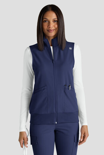 ReSurge Ebro Women's 6-Pocket Zip Front Stand Scrub Vest