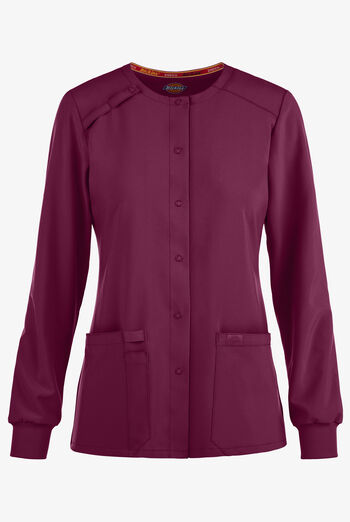 Dickies EDS Essentials Women's 2-Pocket STRETCH Snap Front Scrub Jacket