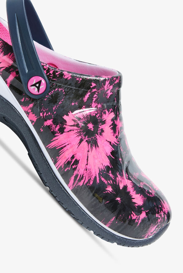 anywear zone sole focus black patent women's nursing shoes