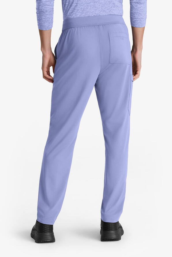 Skechers by Barco Slip-ins Rebound Men's 4-Pocket STRETCH Slim Straight Leg Cargo Scrub Pants - Ceil Blue - 4