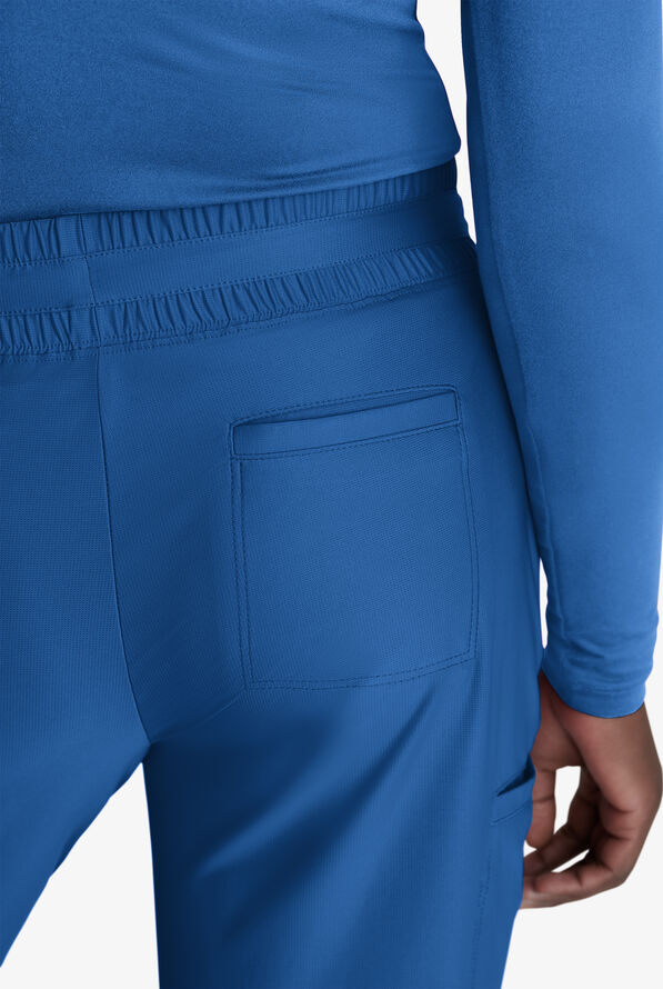 Skechers by Barco Slip-ins Reach Women's 4-Pocket STRETCH Slim Cargo Straight Leg Scrub Pants - Royal - 3