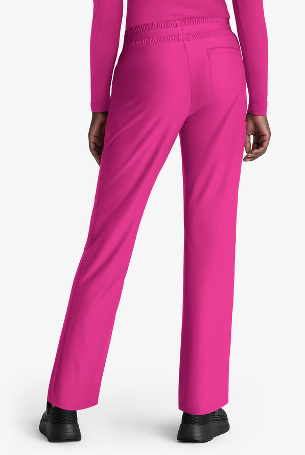Skechers by Barco Slip-ins Reach Women's 4-Pocket STRETCH Slim Cargo Straight Leg Scrub Pants - Deep Magenta - 2