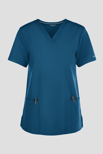 Cherokee Achieve Women's 2-Pocket STRETCH Knit V-Neck Scrub Top