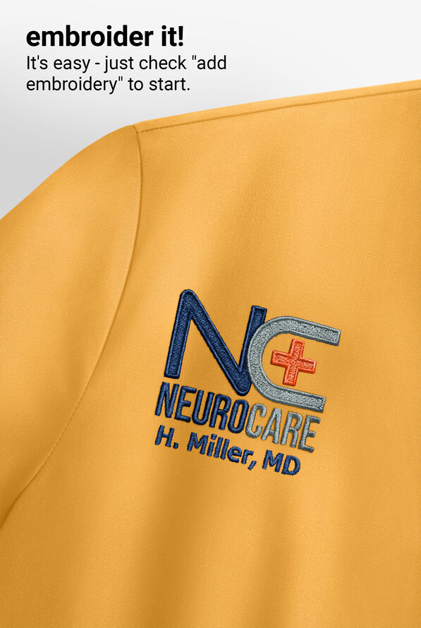 Butter-Soft STRETCH Women's 6-Pocket V-Neck Scrub Top - Apricot Sunset - 9