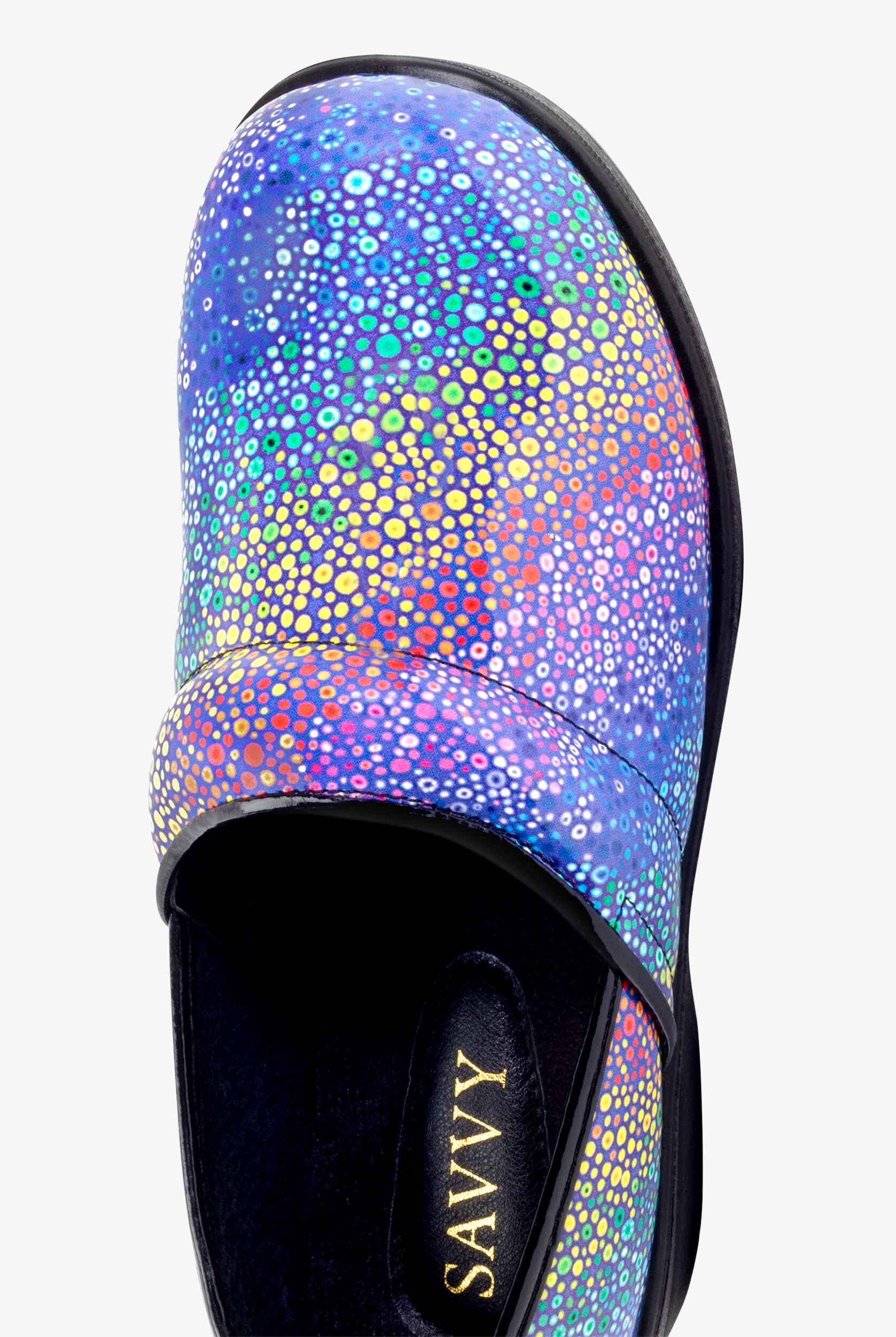 yellow nursing clogs