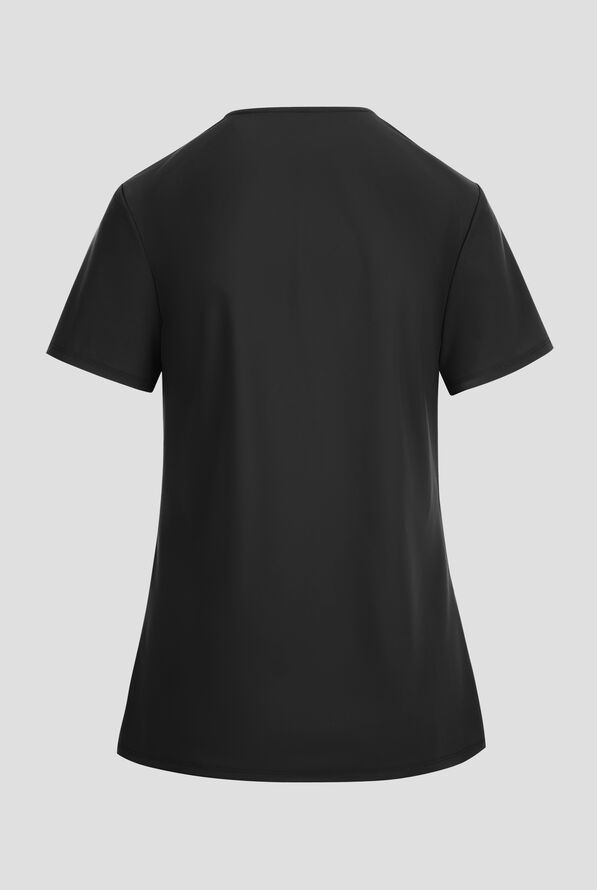 Infinity Pursuit Women's 3-Pocket STRETCH V-Neck Scrub Top - Black - 2