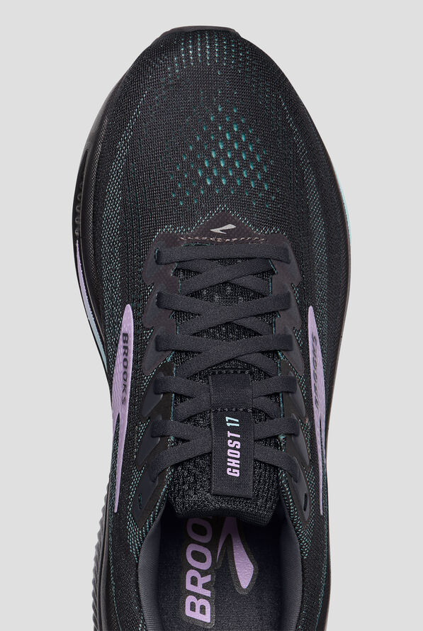 Brooks Women's Ghost 17 Grey/Clearwater/Purple Athletic Lace Up Shoes - null - 2
