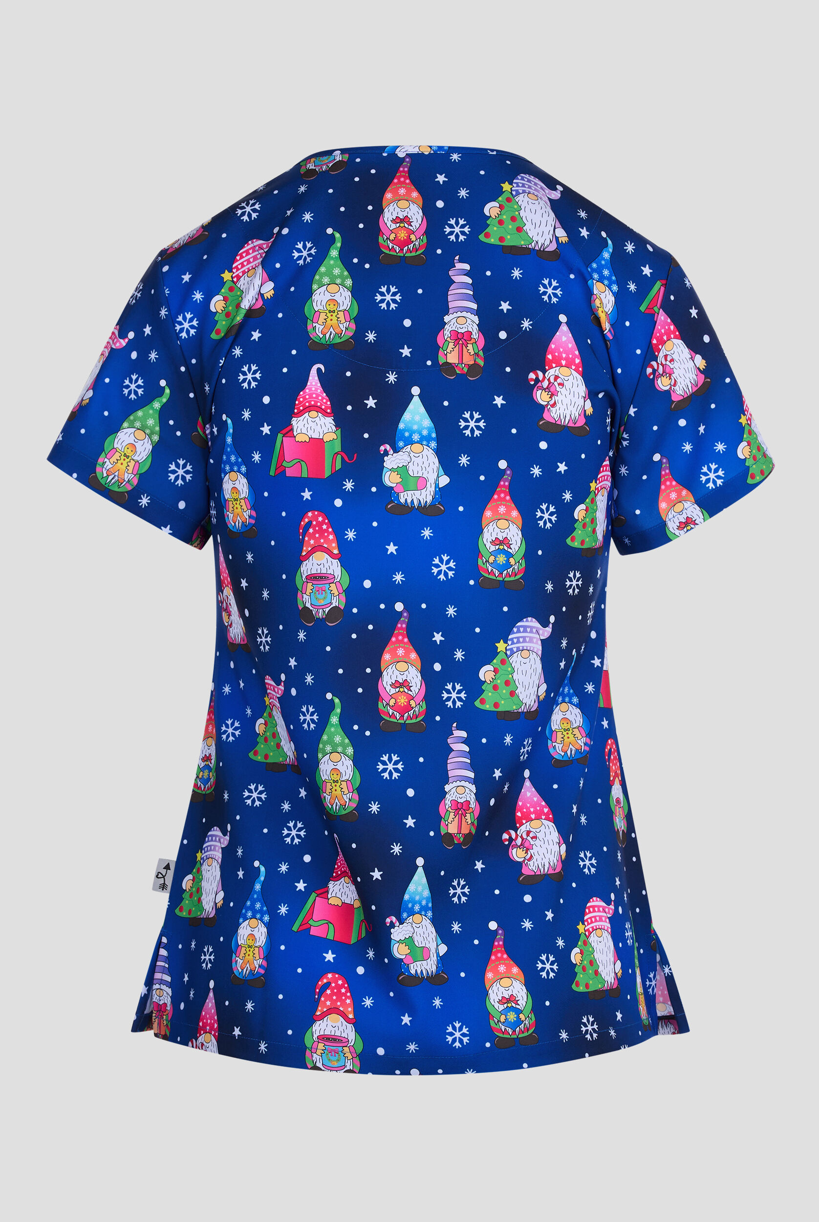 Zavate Ava Therese Holiday Gnomes Women's 2-Pocket STRETCH V-Neck