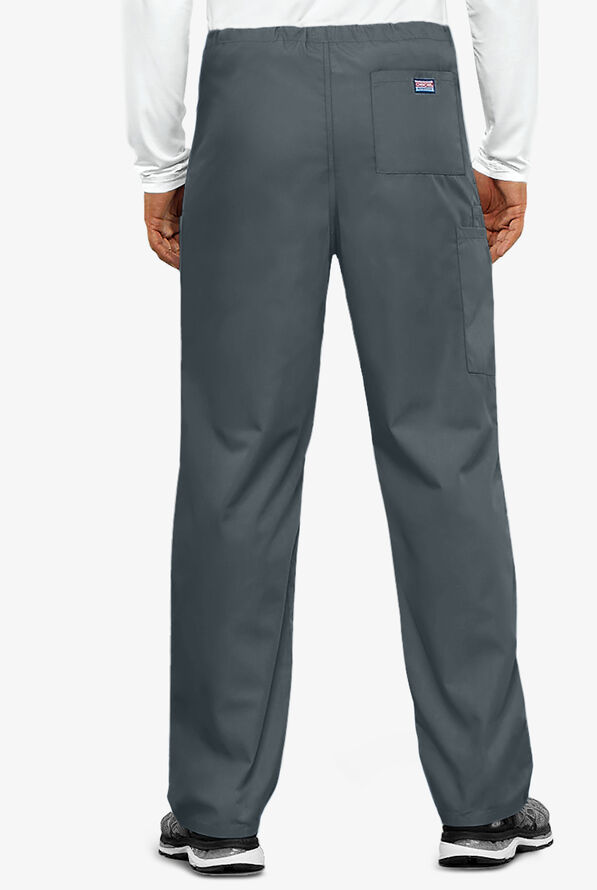 Cherokee Workwear Unisex 3-Pocket Drawstring Scrub Pants - Pewter - 2