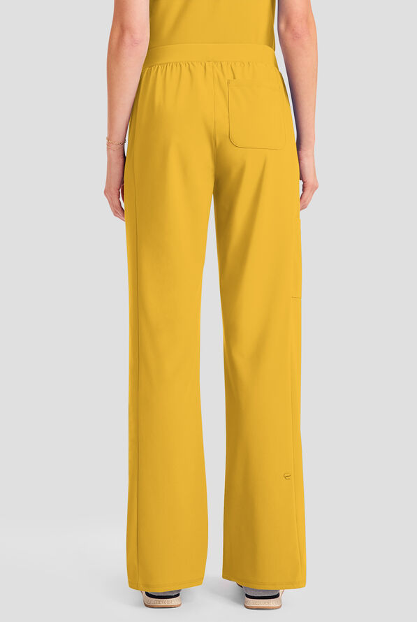 Infinity Pursuit Women's 4-Pocket STRETCH Straight Leg Scrub Pant - Butterscotch - 4