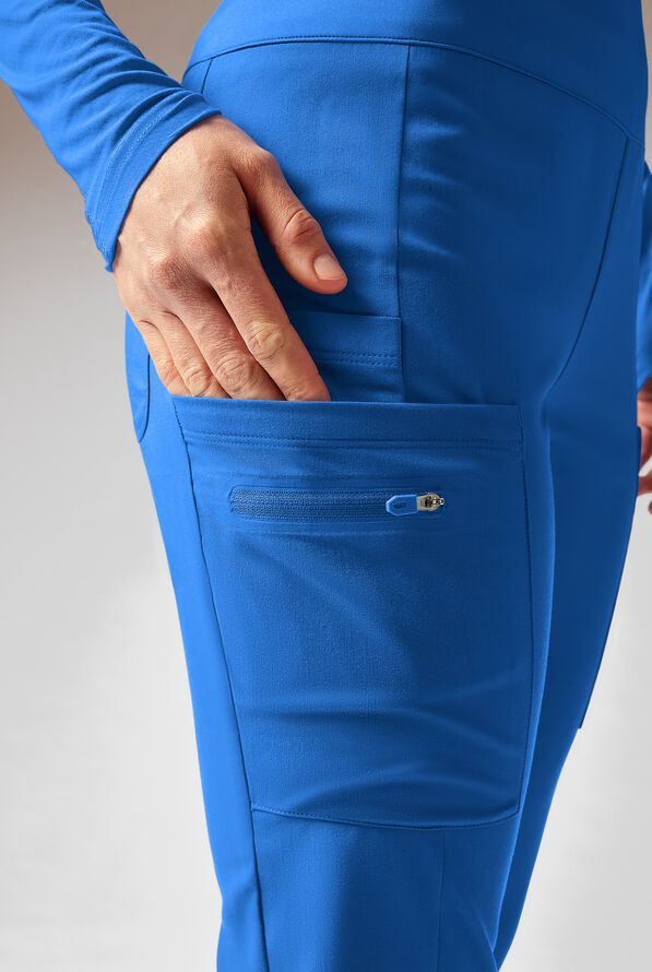 Hypothesis Dynama Y-Pant Women&rsquo;s 7-Pocket Yoga-Inspired Scrub Pant - Royal - 4