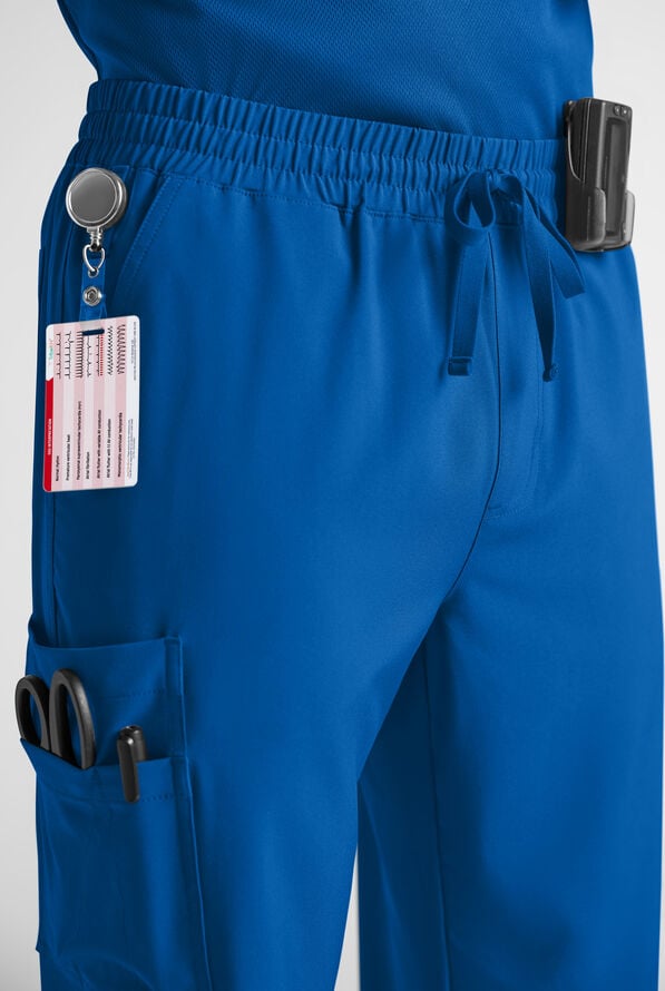 Easy STRETCH Men&rsquo;s 10-Pocket Scrub Pant - Royal - 6